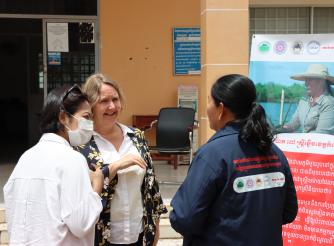 UK Ambassador visited women champion in Kampot Province 
